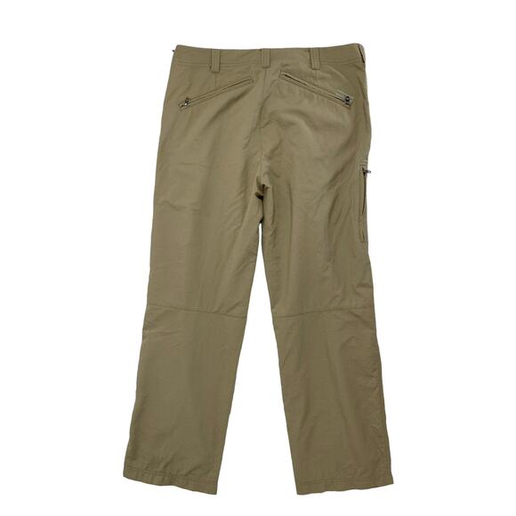 ROYAL ROBBINS Tan Flat Front Hiking Outdoor Straight Leg Pants Size 33x32 Mens - Picture 2 of 9
